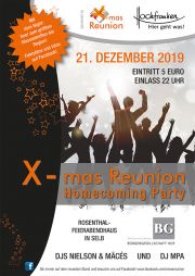 Tickets für X-mas Reunion Homecoming Party - Vorverkaufskarte* am 21.12.2019 - Karten kaufen